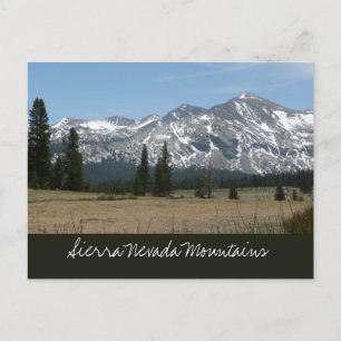 Sierra Nevada Mountains I from Yosemite Postcard