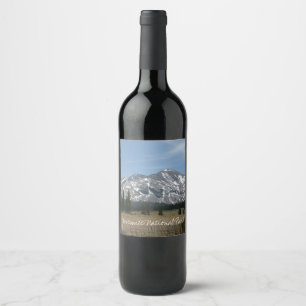 Sierra Nevada Mountains I from Yosemite Wine Label
