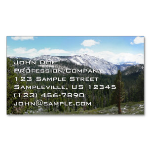 Sierra Nevada Mountains II from Yosemite Magnetic Business Card