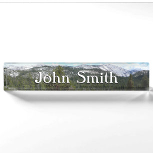 Sierra Nevada Mountains II from Yosemite Nameplate