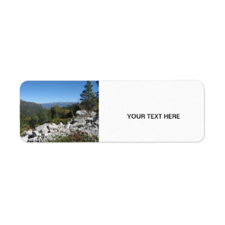 Sierra Nevada Mountains Return Address Label
