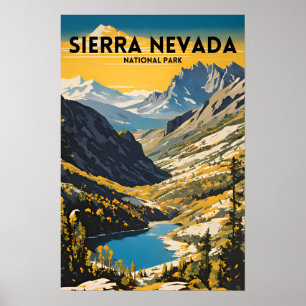 Sierra Nevada National Park Traditional Travel PS Poster
