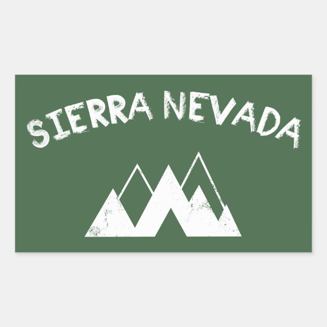 Sierra Nevada Rectangular Sticker (Front)