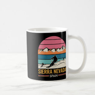 Sierra Nevada Spain, Fun Skiing And Retro Mountain Coffee Mug