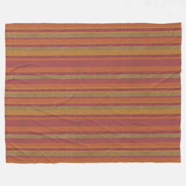 Sierra Sunset Striped Fleece Blanket (Front (Horizontal))