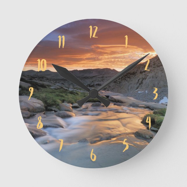 Sierra Wave over Yosemite Round Clock (Front)