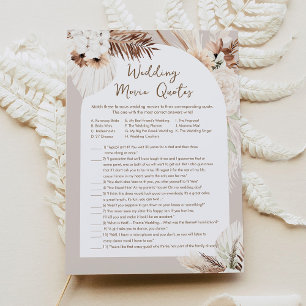 SIERRA Wedding Movie Quotes Bridal Shower Game Invitation