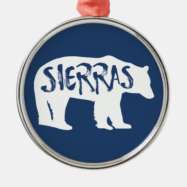 Sierras Bear Metal Ornament (Front)