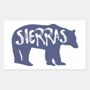 Sierras Bear Rectangular Sticker