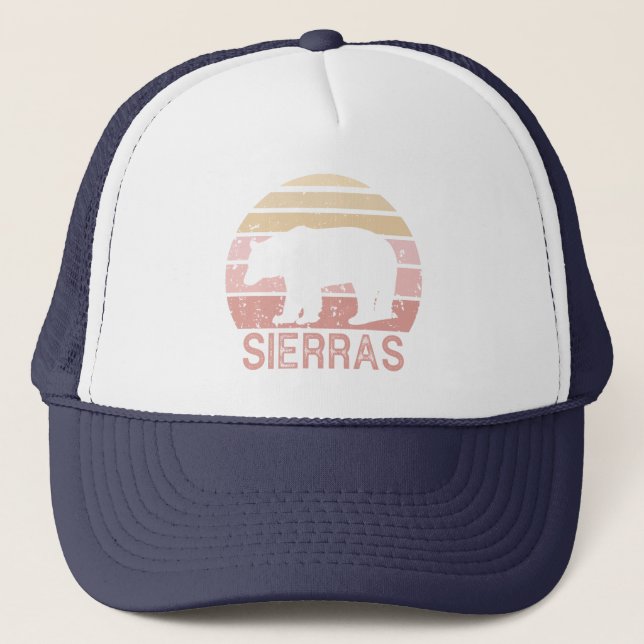 Sierras Retro Bear Trucker Hat (Front)