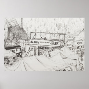 Sierre to Zinal Mountain Race The Finish 2012. Poster