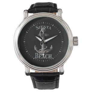 Siesta Beach Florida Vacation Nautical Anchor Sail Watch