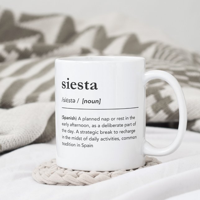 Siesta definition spanish words in english coffee mug (Creator Uploaded)