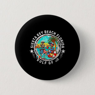Siesta Key Beach Florida Men And Women  6 Cm Round Badge
