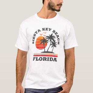 Siesta Key Beach Florida Retro Souvenir Gift T-Shirt