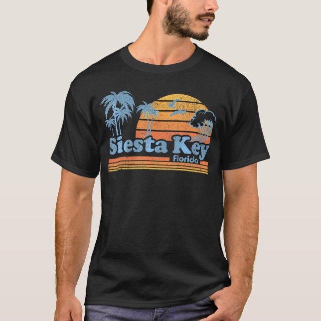 Siesta Key Beach Florida Spring Break Vacation T-Shirt (Front)