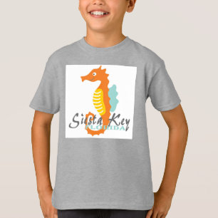 Siesta Key Florida boys seashorse tee
