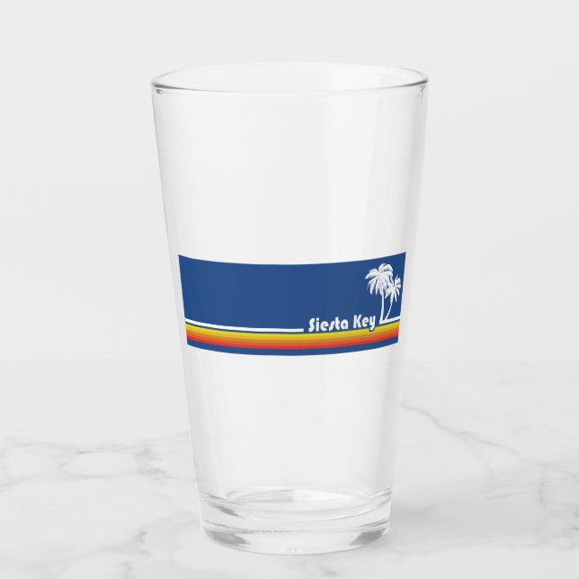 Siesta Key Florida Glass (Front)