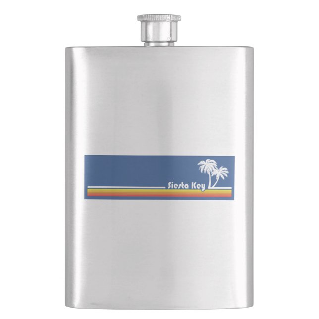 Siesta Key Florida Hip Flask (Front)