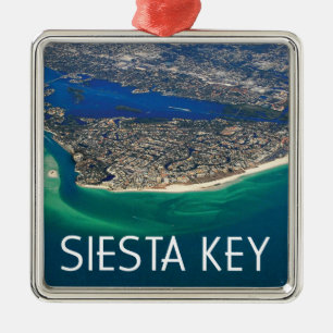 Siesta Key Florida Island View Metal Ornament