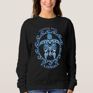 Siesta Key Florida Tribal Sea Turtle Summer Beach Sweatshirt