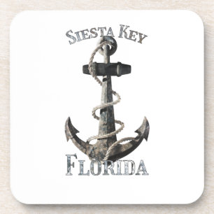 Siesta Key Florida Vacation Nautical Anchor Sailin Coaster