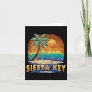 Siesta Key Florida Vintage Distressed Souvenir  Card