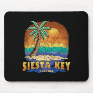 Siesta Key Florida Vintage Distressed Souvenir Mouse Pad