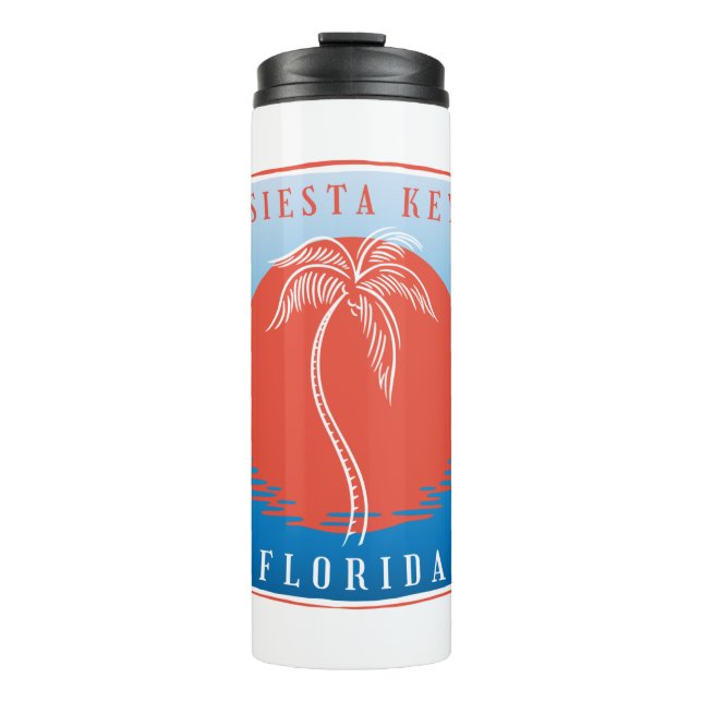 Siesta Key Palm Tree Thermal Tumbler (Front)