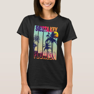 Siesta Key Retro Vintage Style Palm Tree T-Shirt