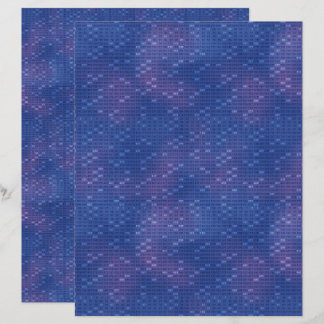 Sieve of Eratosthenes Dark Blue Scrapbook Paper