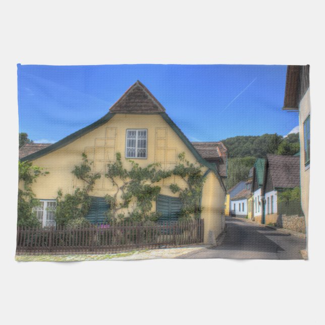 Sievering Vienna Austria Tea Towel (Horizontal)