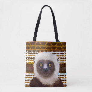 Sifaka Lemur Madagascar Wildlife Tote Bag