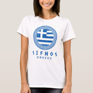 Sifnos, Greece Distressed Design Women's White T-Shirt