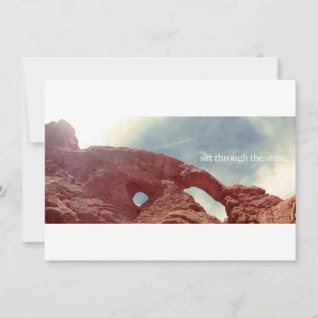 sift through the static invitation (Front)