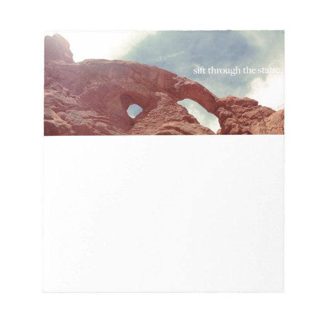 sift through the static notepad (Front)