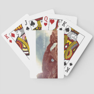 sift through the static playing cards