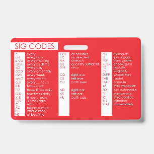 Sig code ID badge