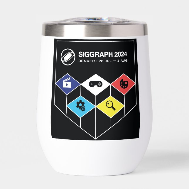 SIGGRAPH 2024 Mini Water Bottle (Front)