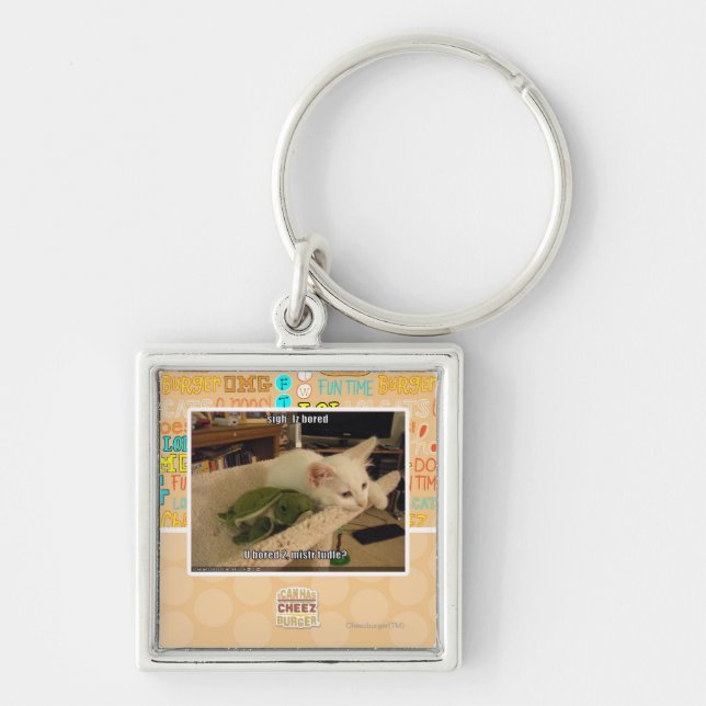 Sigh. Iz bored Key Ring (Front)