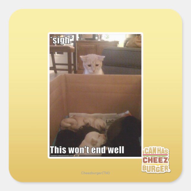 sigh square sticker (Front)