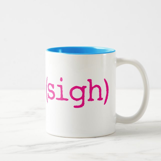 (sigh) Two-Tone coffee mug (Right)