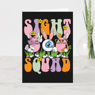Sight Squad Therapist Optometrist Optometry Bunny Card