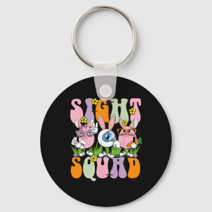 Sight Squad Therapist Optometrist Optometry Bunny  Key Ring
