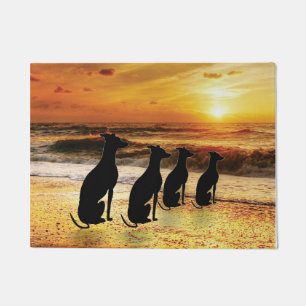 Sighthound Evening At The Beach Doormat