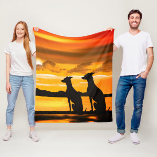 Sighthounds -  Sunrise Fleece Blanket
