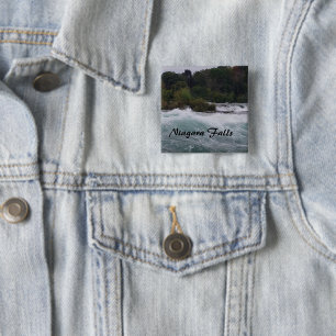 Sightseeing at Niagara Falls 15 Cm Square Badge