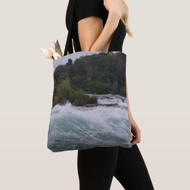 Sightseeing at Niagara Falls Tote Bag (Close Up)