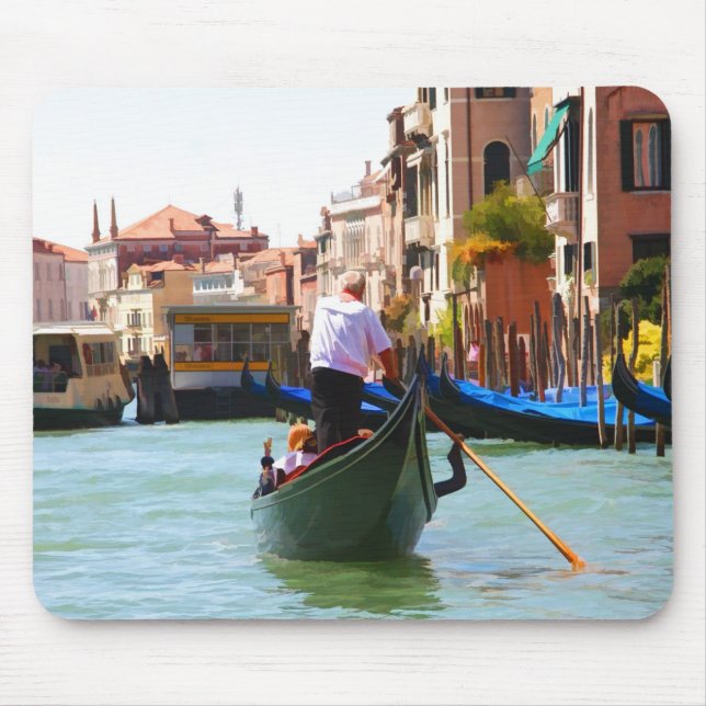 Sightseeing By Gondola Venice Italy Mousepad (Front)