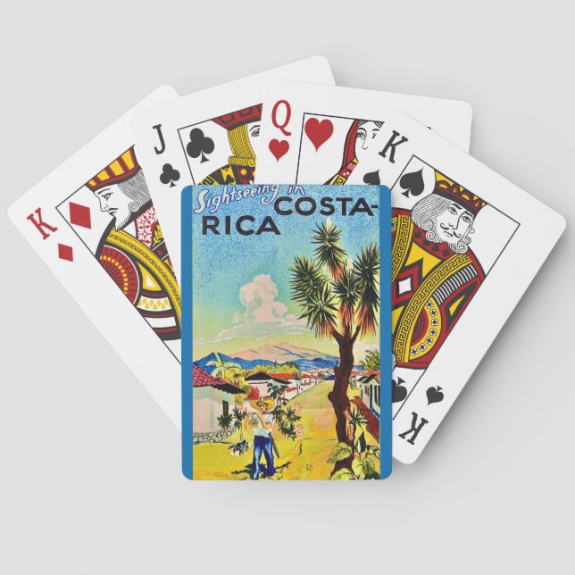 Sightseeing Costa Rica Playing Cards (Back)